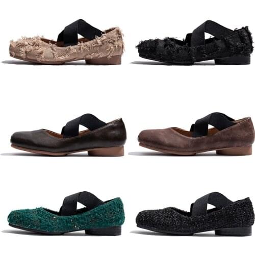 Retro Ballet Shoes for Dancing Fashion Cross Strap Dance Shoes Ballet Sneaker for women Girls Dance Ballet Slippers Shoes B42