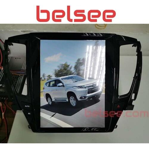 Belsee 12.1" Tesla Style Screen Android 9.0 DVD Player GPS Radio for Mitsubishi Pajero Sport / L200 2016-2019 Multimedia Audio
