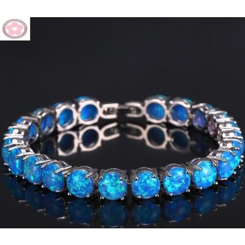 SZ0042 AAA Blue Opal Inlaid Fashion Bracelets For Womens Jewelry Gift