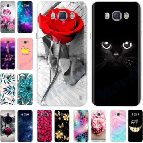 For Samsung J7 2016 Case Print Flower Soft Silicone Back Cover For Samsung J7 2016 TPU Phone Case For Samsung Galaxy J7 2016