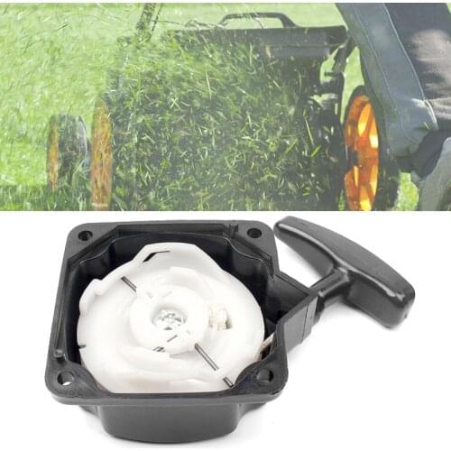 Black Good Strength Recoil Pullstart Pull Starter Start for Brush Cutter Strimmer Lawnmower Durable Labor-saving for Agriculture
