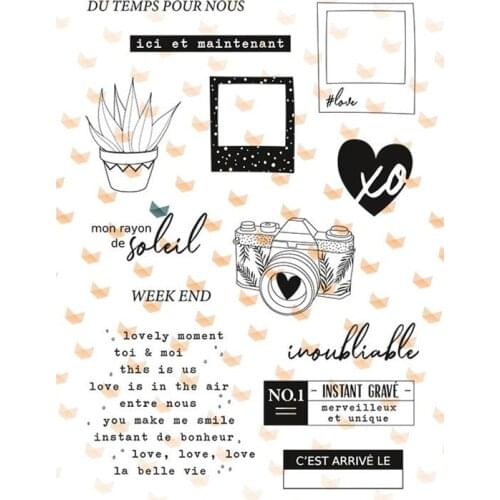 French transparent Clear Silicone Stamp/Seal for DIY scrapbooking/photo album Decorative clear stamp sheets B0881