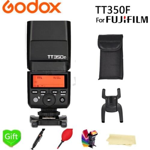 Godox TT350F Flash TTL HSS GN36 High Speed 1/8000S 2.4G Wireless X System TT350 Mini Speedlite for Fujifilm Fuji Cameras + Gift