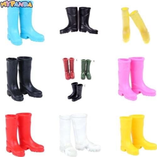 Dollhouse Party Game Play Gift Miniature Rubber Rain Boots Home Garden Yard Decoration 1/12 Scale 1Pair