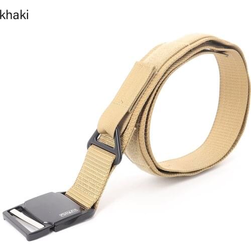 Flying Art Magnet Belt Buckle Tactics Belt Last Cut can Hang Belt Military Alloy Combat Training police belt