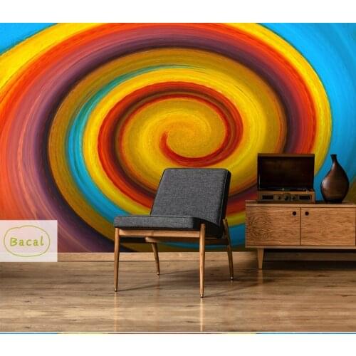 Custom Mural Wallpaper Modern Abstract Colored Stripe Art Wallpapers For Living Room Sofa TV Background Papel De Parede 3D