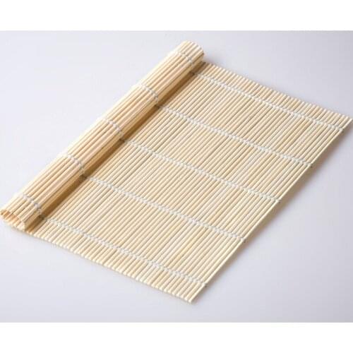 New 1pcs Sushi Tool Bamboo Rolling Mat DIY Onigiri Rice Roller Chicken Roll Hand Maker Kitchen Sushi Maker Tools