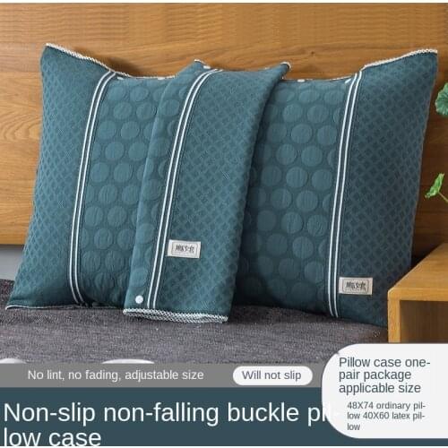 One-Pair Package Cotton Pillow Case Cover Pillow Cover European High-End Couple Single All Cotton Gauze Pillow Cover Pillow