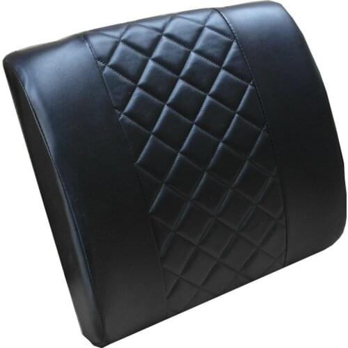 Car Seat Back Support Cushion Lumbar Support for Car Memory Foam Leathercar Accessories Interior