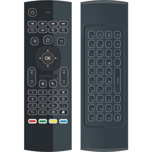 MX3 Backlit Air Mouse Smart Remote Control 2.4G RF Wireless Keyboard for TV Box Android X96 Mini KM9 A95X H96 MAX