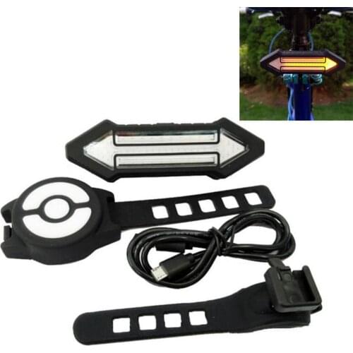 Remote Control USB Charging 2 Arrow Wireless Bicycle Tail Turning Signal Light велосипедные аксусуары фонарь велосипедный