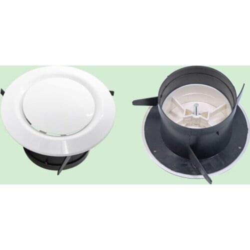 Adjustable ABS Air Vent Extract Valve Grille Round Diffuser Ducting Air Ventilation Cover Air Volume Kitchen Bath Outlet Fresh