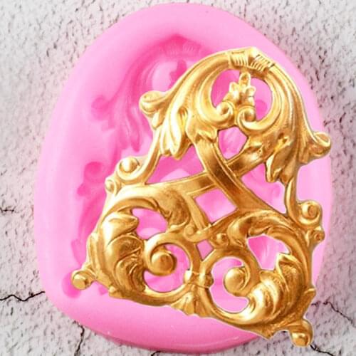 Scroll Relief Border Silicone Mold DIY Cupcake Topper Fondant Cake Decorating Tools Polymer Clay Candy Chocolate Gumpaste Moulds