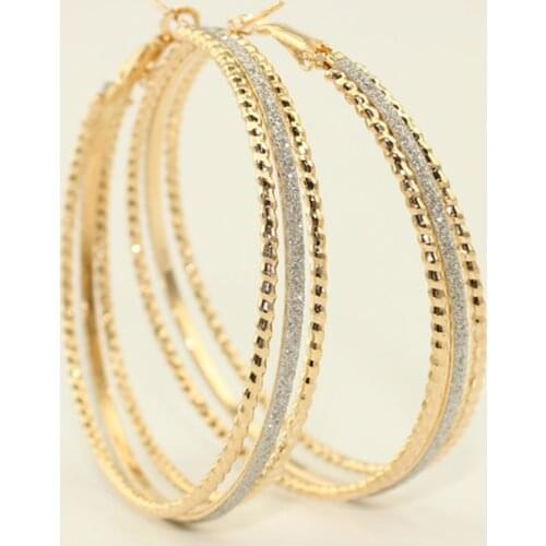 Seckilling !!! New Top Quality Big Hoop Earrings 60mm Hoop Earrings for Women Wholesale Jewelry Lowest Price