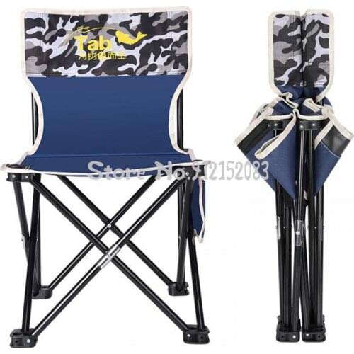 Fishing Chair Folding Portable Multifunctional Portable Small Outdoor Chair Small Ultra Light Stool Fishing Chair Fishing St