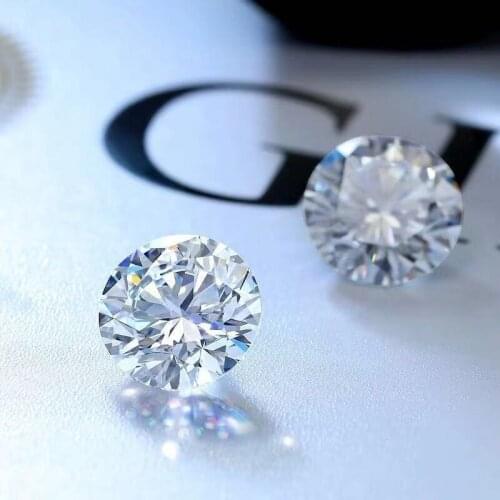 Bag D White Color 1mm To 9mm Vvs1 Small Size Synthetic Moissanites Round Shape Cut Loose Stone for Made