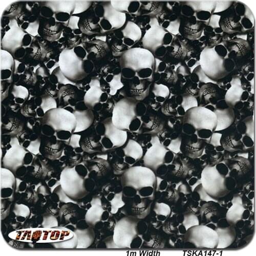 TSA147-1 Decorative Material 50 Square Width 1m Skull Pattern Hydrographic Film Water Transfer Printing Film