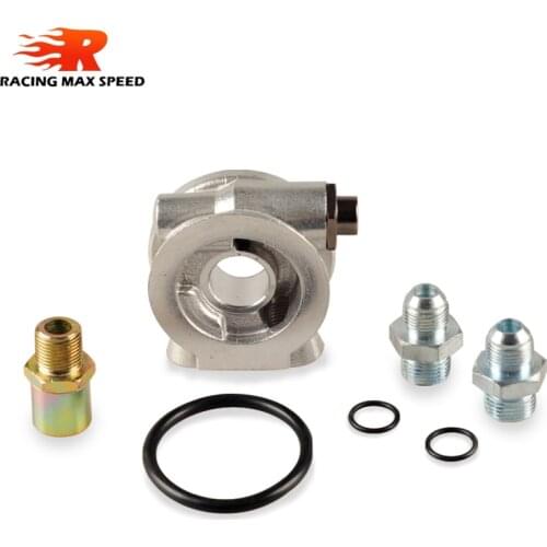 Universal OIL COOLER FILTER SANDWICH PLATE + THERMOSTAT ADAPTOR (AN10 or AN8) FITTINGS SW07