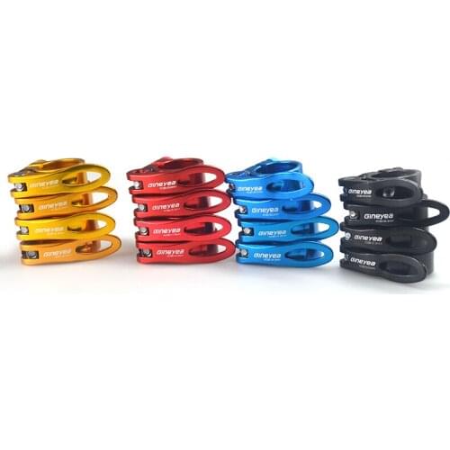 Bicycle Mountain Bike Quick Release Seat Rod Clip Anti-Skid Fixed Clip Folding Safety Adjustment Aluminum Alloy Seat Tube Clip