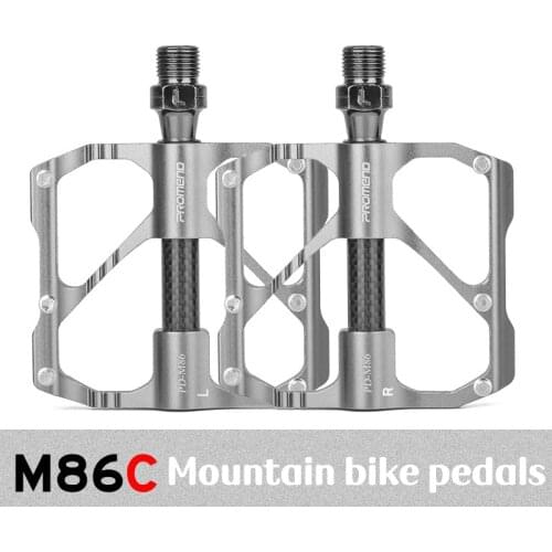 Bike Pedal Bearing Carbon Tube Pedal Ultralight 6 Nails Anti-slip Smooth Bicycle Parts Accessories for Urban Gravel Kid Cycling