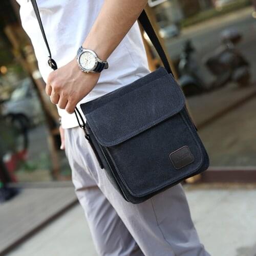 High quality Men Canvas Bag Vintage Messenger Bag Business Handbags Casual Travel Shoulder Bag Men Crossbody Bag Male Bolsa