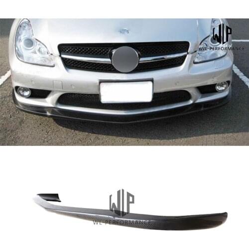 W219 CLS63 AMG Carbon Fiber Front Lip Splitter Car Styling For Merceders-Benz CLS Class AMG Dedicated 2004-2011
