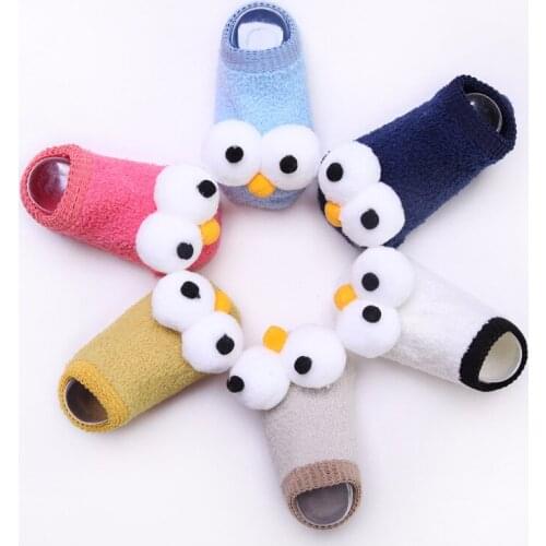 1Pair New Cute Newborn Infant Kids Baby Girls Boys Socks Big Eyes 6 Colors Cartoon Cotton Winter Warm Child Socks Outfit 0-3Y