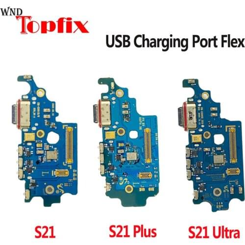 For Samsung Galaxy S21 Plus Charging Port Flex Cable Board S21 Ultra USB Dock Charger Flex Cable For Samsung S21 Charging Port