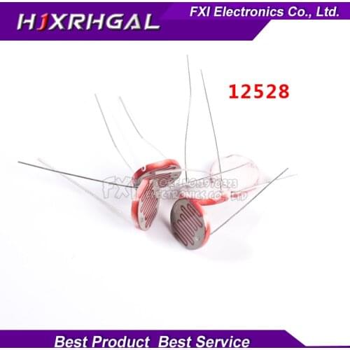 5pcs 12528 light dependent resistor photoresistor resistor 12mm photosensitive resistance 35515