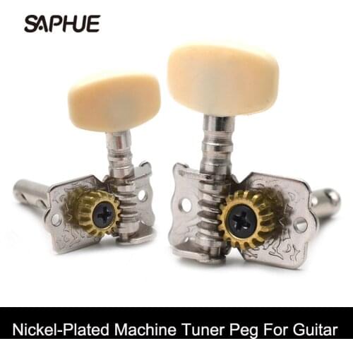 6 pcs Nickel-Plated Left And Right Hand Guitar Tuning Pegs Tuners Machine Head for Acoustic Guitar