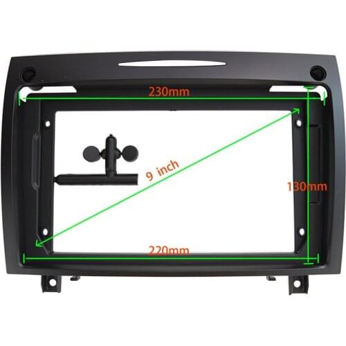 9 INCH Car Audio Frame GPS Navigation Fascia Panel Car Dvd Plastic Frame Fascia is Suitable for BENZ SLK 2006-2010
