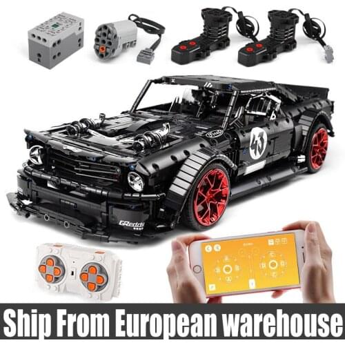 Mould King 13108 Ford Mustang Hoonicorn Racing Car MOC-22970 FIT Compatible 20102 building block Toy Christmas gifts
