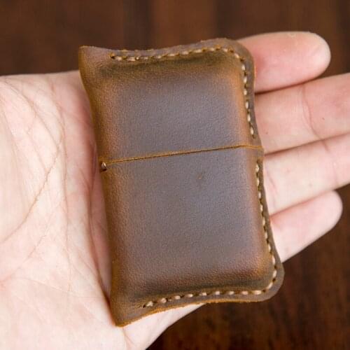 Lighter Case Cowhide Protective Cover Hand Made Pocket Portable Bag Apply To Ordinary Glossy Kerosene Machine Man Cigarette