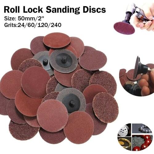 40pcs 24/60/120/240 Grits Sanding Disc Set High Quality Sanding Discs Abrasive Tool For Polishing Cleaning Tools