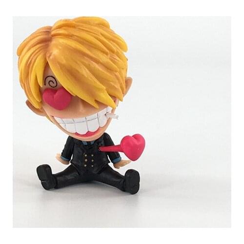 [MYKPOP]ONE PIECE Sanji Action Figure Decoration for Birthday Cake Desk Birthday gift Amine Fans Collection SC20110506