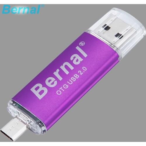 Bernal Colorful OTG USB flash drive 8gb metal smartphone OTG usb pendrive 4gb 8gb 16gb 32gb 64gb double Interface USB disk 2.0