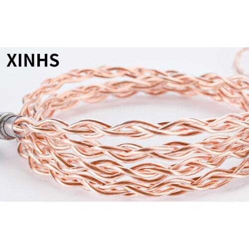 Hot sale Single Crystal Copper Cable 2.5/3.5MM/4.4MM plug With MMCX/0.78mm 2 Pin/QDC/TFZ Connector Upgraded Earphones Cable