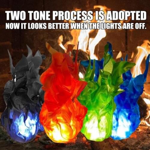 Halloween Ghost Fire Lamp Glowing Flame Prop Floating Fireballs Outdoor Christmas Party Camping Summer Camp Props Light