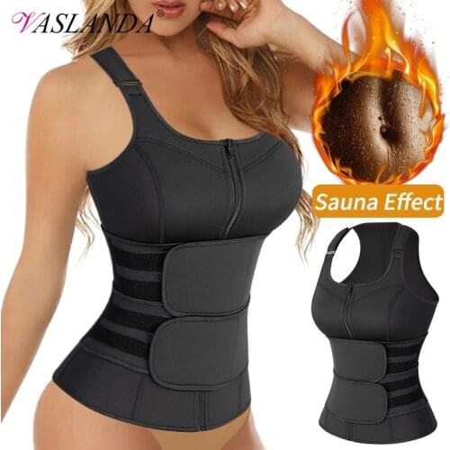 Waist Trainer Vest Overbust Corsets for Women Weight Loss Body Shaper Workout Tank Tops Shapeawear Sauna Sweat Shirt Fat Burner