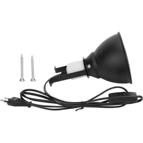 Lamp Lizard Snake Heat Calcium Bulb Light Reptile Light Bulb Reptile Heat Bulb Metal Lampshade Stainless Steel with