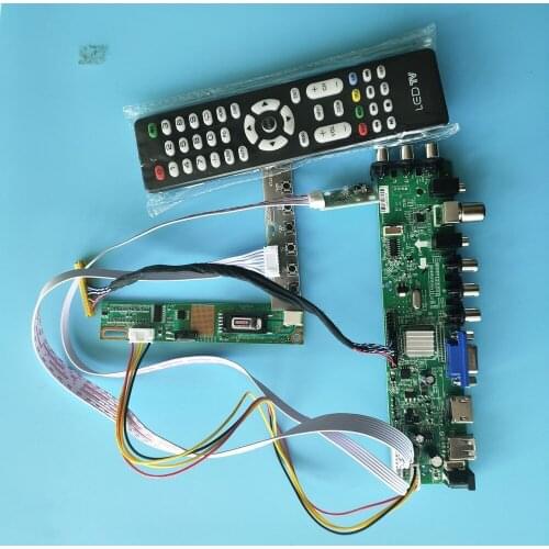 Kit For LP150X05-A2K3/LP150X05-A2M2 Digital HDMI Panel TV VGA USB AV 30pin remote DVB-T 1 CCFL LCD Controller board 1024X768 15"