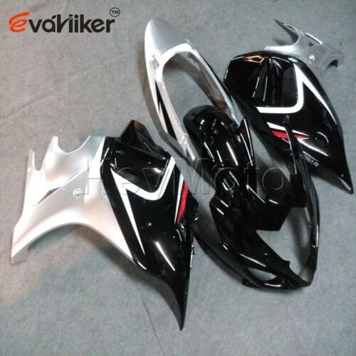 Motorcycle fairing for GSX650F 2008 2009 2010 2011 2012 black silver GSX 650F 08 09 10 11 12 ABS motor panels H3