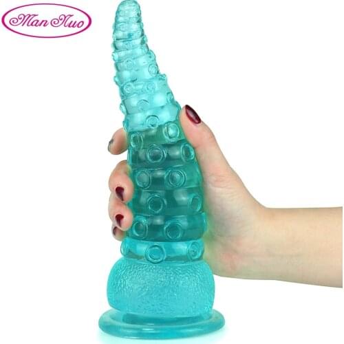 Realistic Tentacle Dildos Soft PVC Animal Big Penis Vagina Anal Toys for Women Lesbian Massage with Super Suction Cup Adult Toys