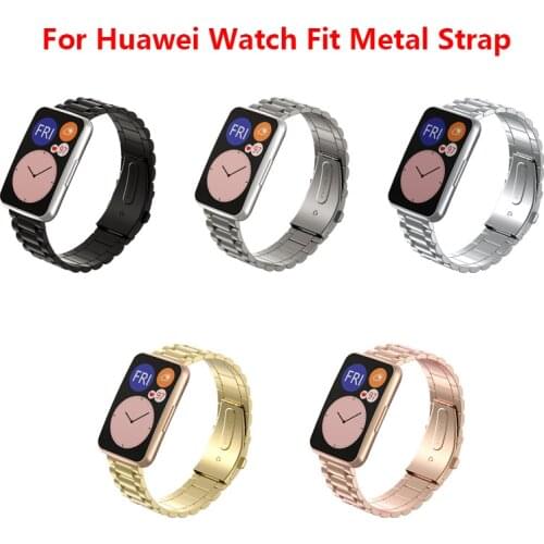 Band For Huawei Watch Fit Metaal Rvs Horlogeband Armband Riem For Huawei Watch Fit Strap Metal Watch Band Serie Accessoires