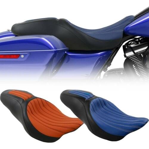 Motorcycle Driver & Passenger Seat For Harley Touring Electra Tri Street Glide 09-20