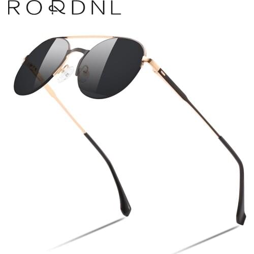 Multifocal Progressive Prescription Sunglasses Men Retro Semi Rimless Polarized Sun Glasses Round Bifocal Myopia Optical Eyewear