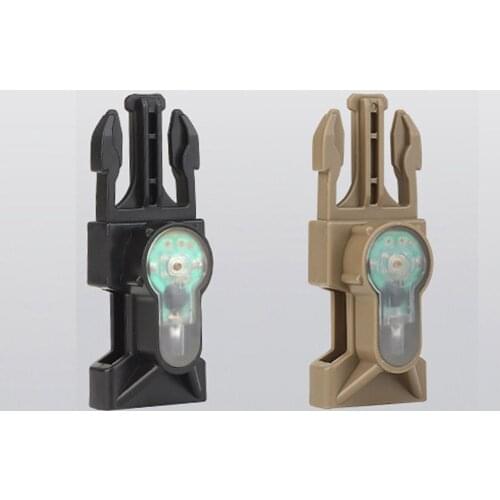Outdoor Tactical Signal Light Bicycle Helmet Kit Night Riding Signal Lamp Hunting Vest Safety Waterproof Flashing Survival Lamp