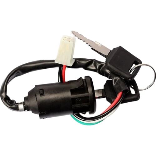 Universal Motorcycle Motorbike Ignition Switch Key with Wire for Honda/Quad for Yamaha for Suzuki Scooter ATV Moto Accessories