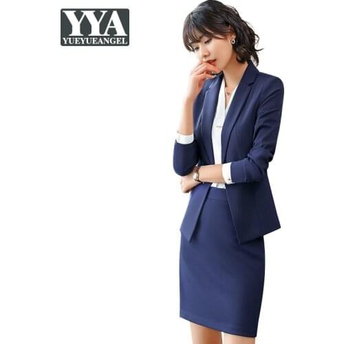 Женские деловые юбочные костюмы YueYueAngel China At AliExpress
