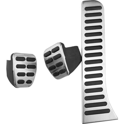 Carmilla Stainless Steel Car Gas Pedal Assembly Brake Pedals Covers for Volkswagen VW Caddy 2004 - 2015 Upgrade Car Parts